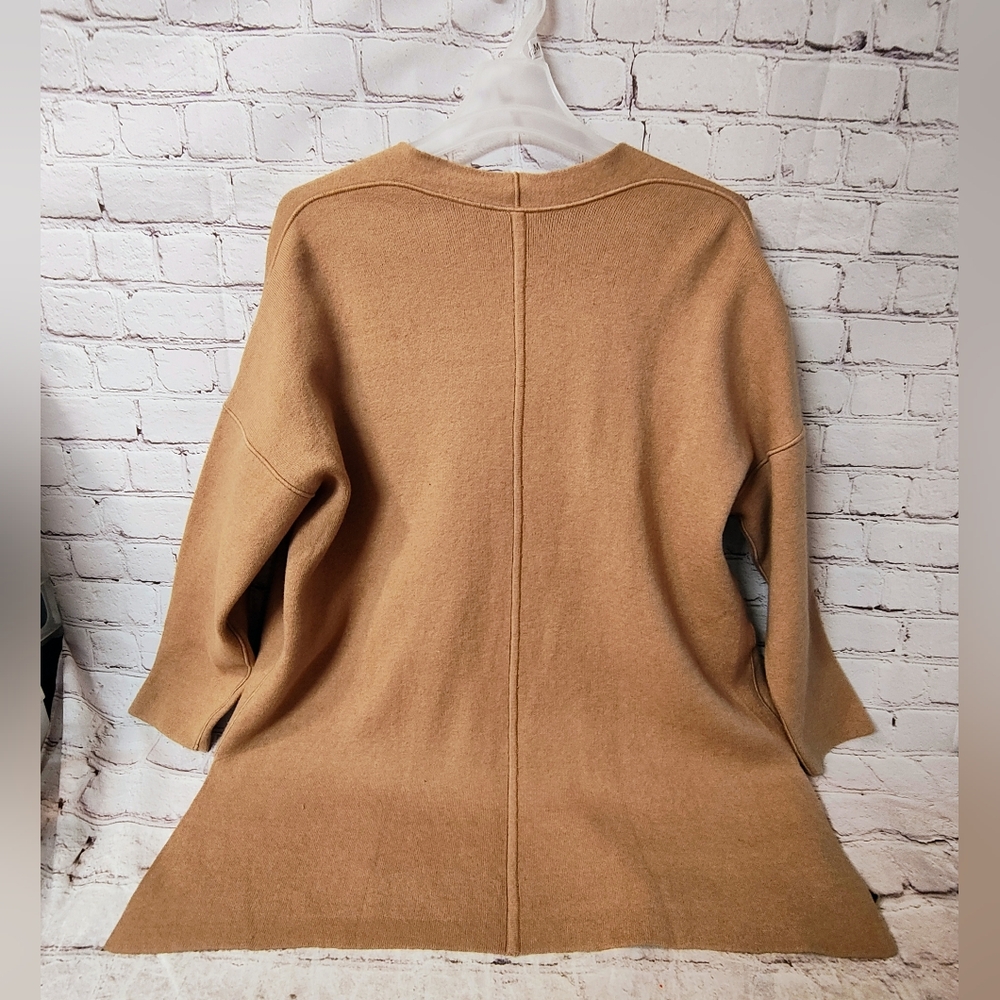 J.Jill Reversible Topper Coat 2X Pockets Minimalist Long - Picture 2 of 13